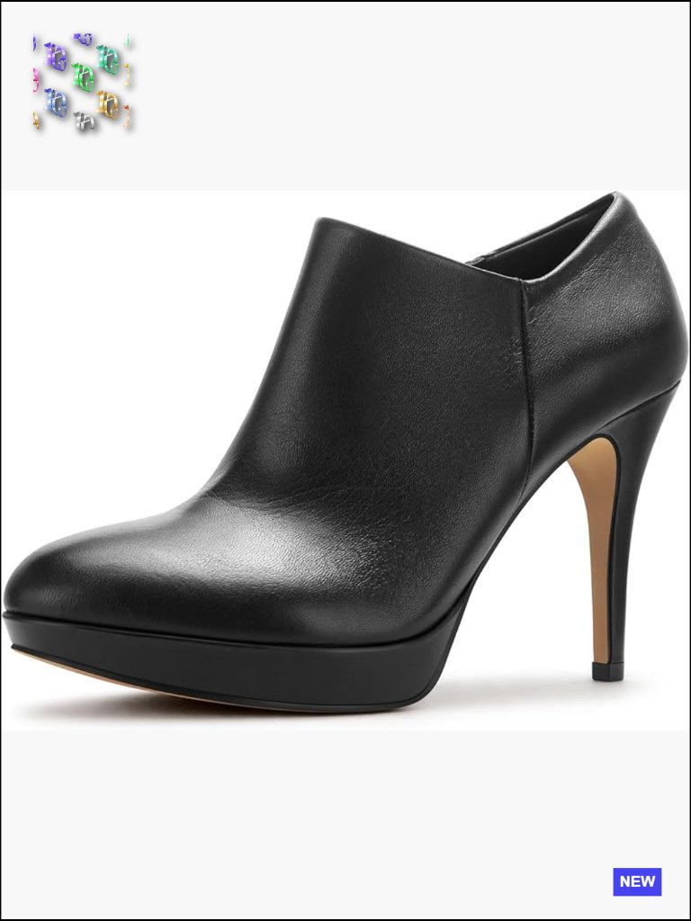 Platform Ankle Bootie Stiletto Heel Boots Winter Rhinestone Dress Shoes
